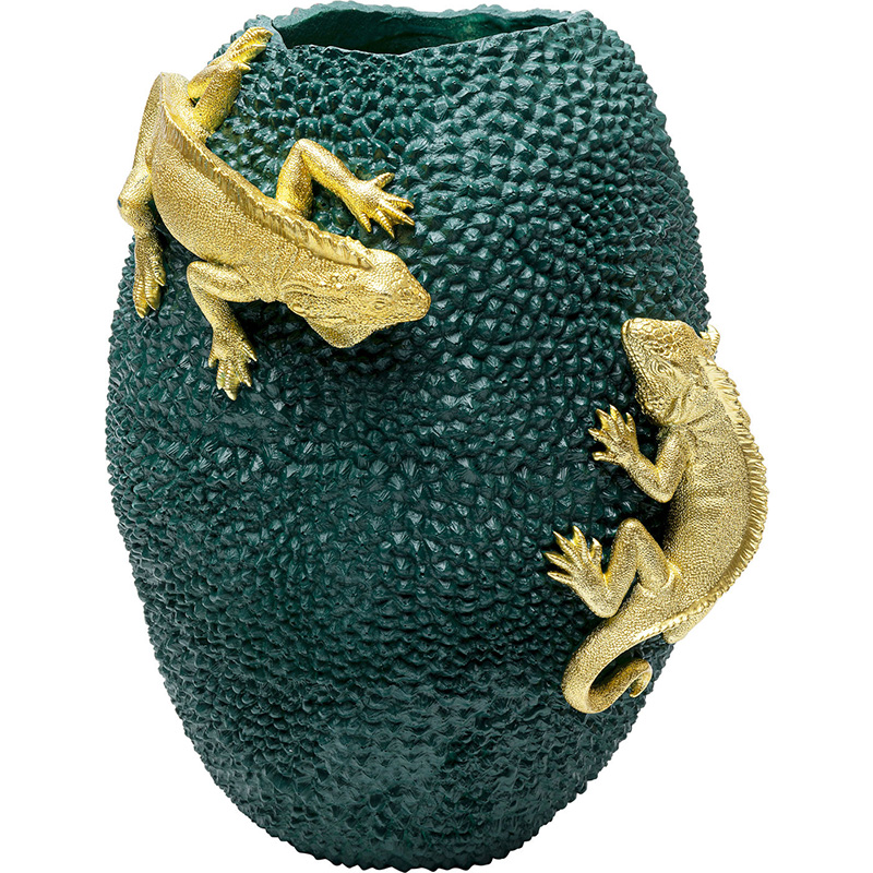 Ваза Two Lizards and green fruit Зеленый Ваза Two Lizards and green fruit Зеленый в Барнауле | Loft Concept