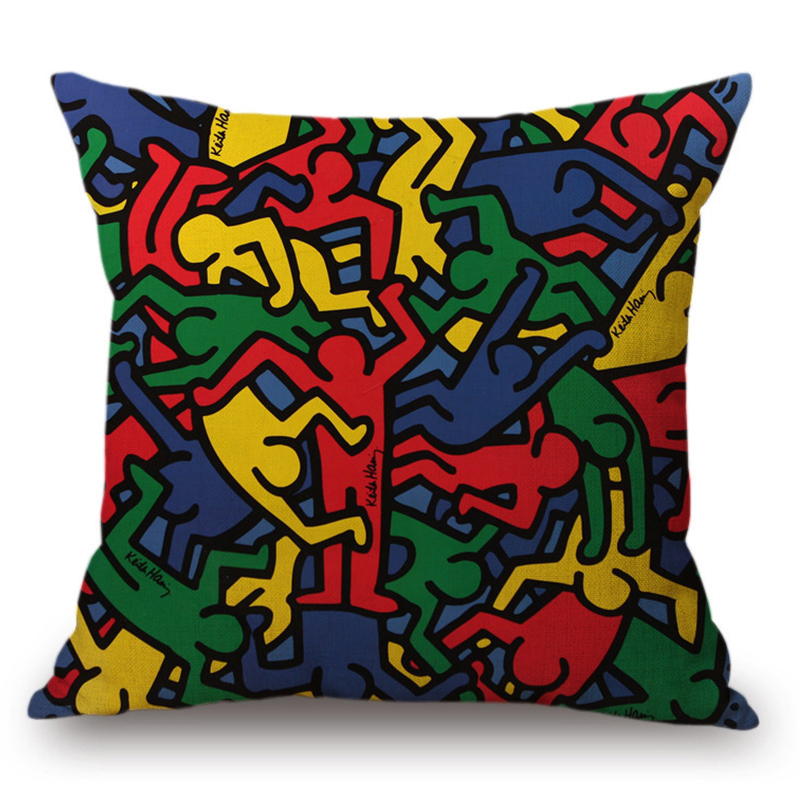 Подушка Keith Haring 16 Мульти Подушка Keith Haring 16 Мульти в Барнауле | Loft Concept