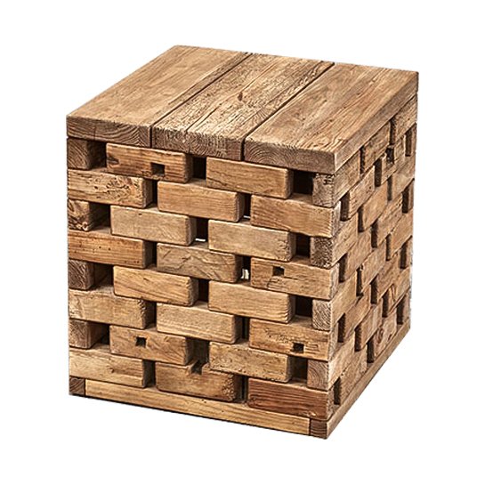 Приставной стол Wicker Bricks Коричневый Приставной стол Wicker Bricks Коричневый в Барнауле | Loft Concept