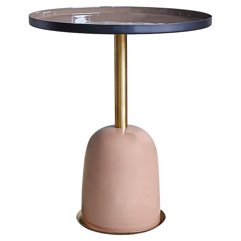 Приставной стол Ester Side Table Дымчатая Роза Латунь Приставной стол Ester Side Table Дымчатая Роза Латунь в Барнауле | Loft Concept