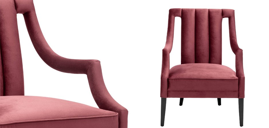 Кресло Eichholtz Chair Ermitage Bordeaux Кресло Eichholtz Chair Ermitage Bordeaux - Loft-Concept в Барнауле
