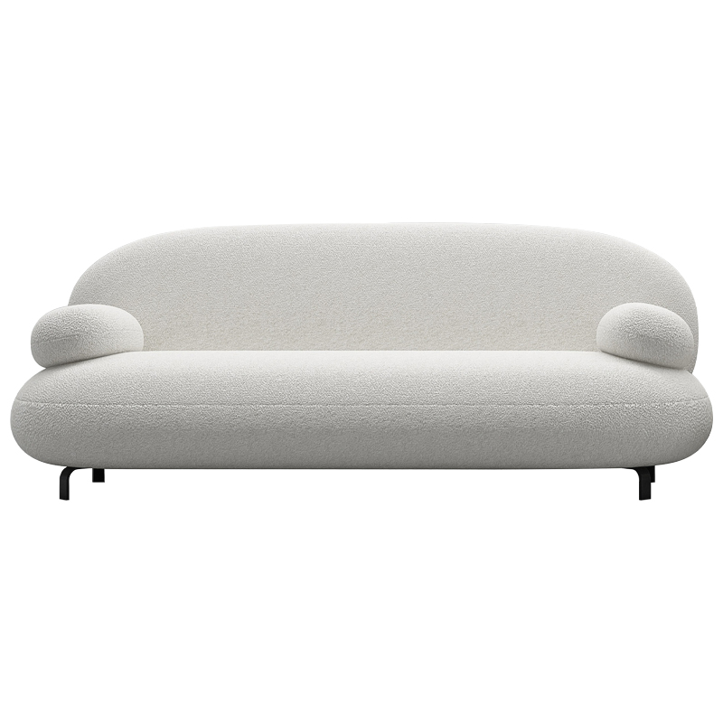 Диван Bethany White Sofa Белый Черный Диван Bethany White Sofa Белый Черный в Барнауле | Loft Concept