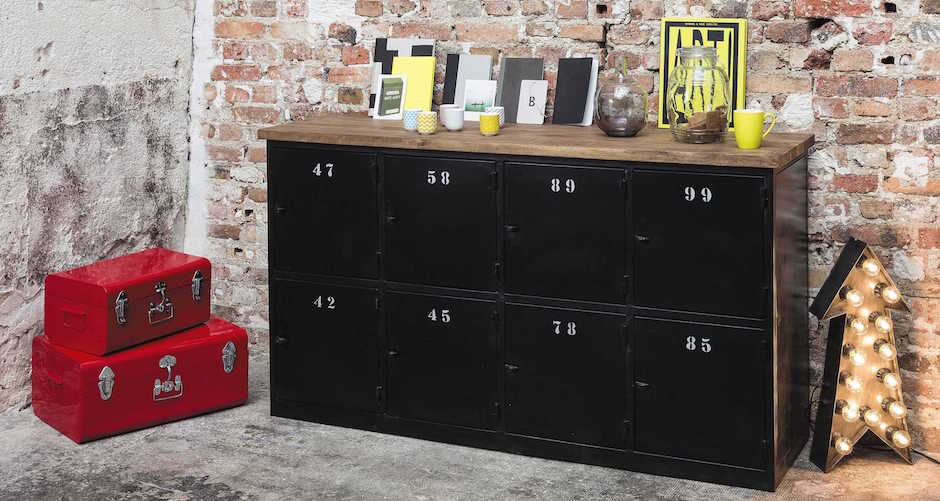 Комод в стиле Лофт с 8-ю дверцами Industrial Rust Eight Chest Комод в стиле Лофт с 8-ю дверцами Industrial Rust Eight Chest - Loft-Concept в Барнауле
