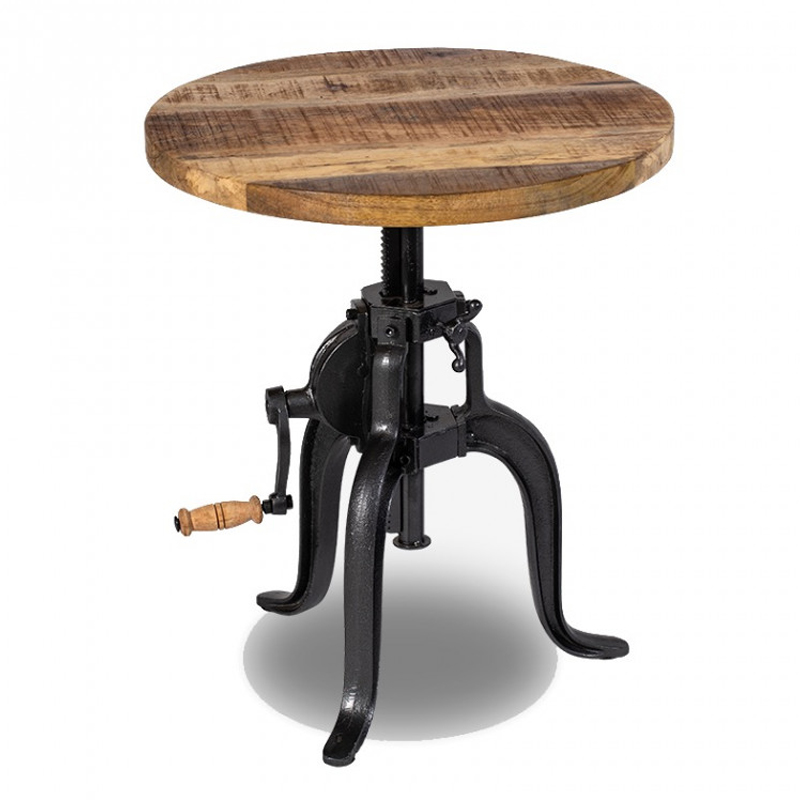 Приставной стол Jack-Screw Side Table Черный Коричневый Приставной стол Jack-Screw Side Table Черный Коричневый в Барнауле | Loft Concept
