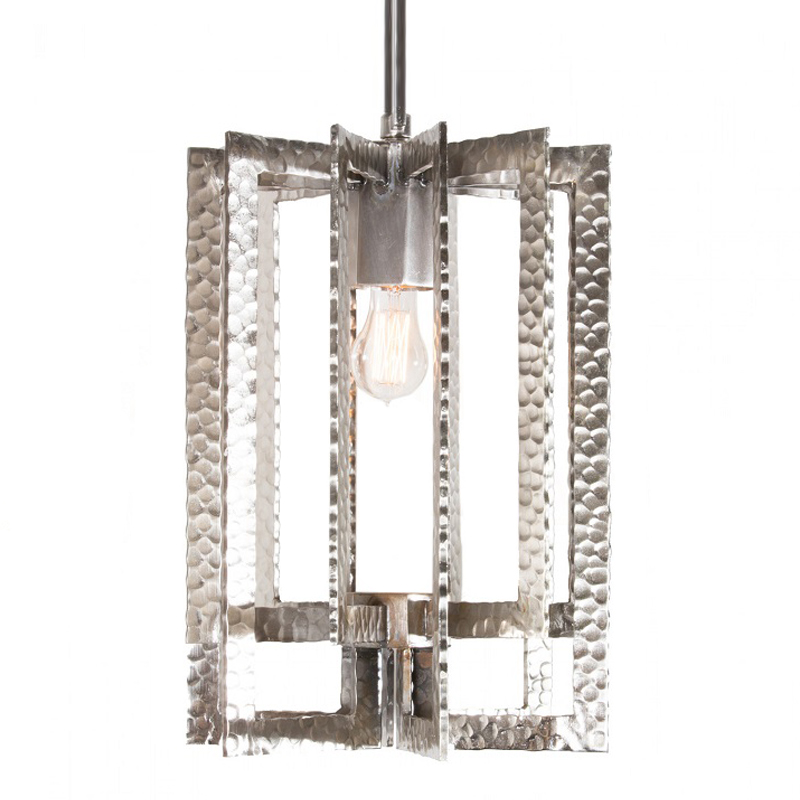 Подвесной Светильник Textured Cage Pendant Lamp silver Серебряный Подвесной Светильник Textured Cage Pendant Lamp silver Серебряный в Барнауле | Loft Concept