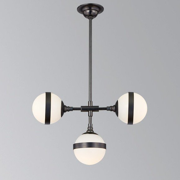 Люстра Peggy Futura lamp III Hangar Design Черный Молочный Люстра Peggy Futura lamp III Hangar Design Черный Молочный в Барнауле | Loft Concept