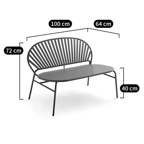 Зелёная скамья из стали Goodwin Metal Bench Green Зелёная скамья из стали Goodwin Metal Bench Green в Барнауле