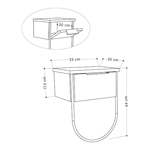 Прикроватная тумба бежево-серого цвета с откидной дверцей NORFOLK NIGHTSTAND LIGHT MOCHA Прикроватная тумба бежево-серого цвета с откидной дверцей NORFOLK NIGHTSTAND LIGHT MOCHA в Барнауле
