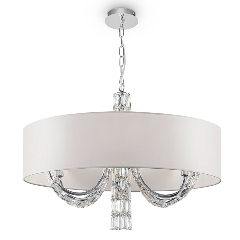 Люстра Damiana Chandelier 70 Белый Хром Люстра Damiana Chandelier 70 Белый Хром в Барнауле | Loft Concept