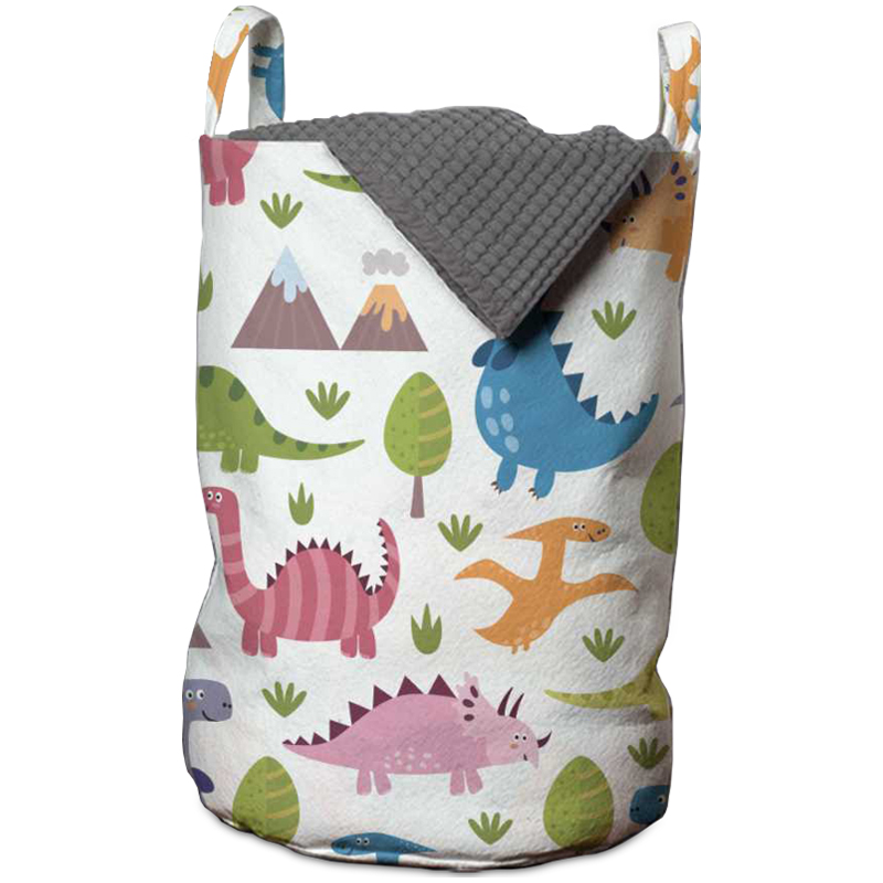 Корзина Colored Dinosaurs Basket Мульти Белый Корзина Colored Dinosaurs Basket Мульти Белый в Барнауле | Loft Concept