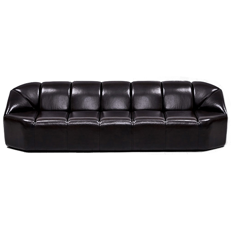 Диван Futurism Leather Sofa Черный в Барнауле | Loft Concept 