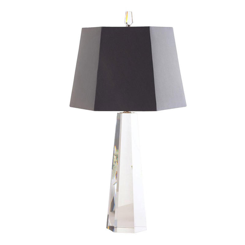 Настольная лампа Crystal Pyramid Table lamp Черный в Барнауле | Loft Concept 