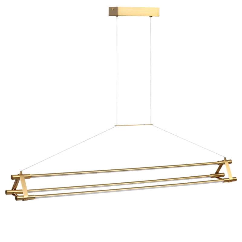 Люстра Trumpet tube Ширина 117.5см Бронза Белый Люстра Trumpet tube Ширина 117.5см Бронза Белый в Барнауле | Loft Concept