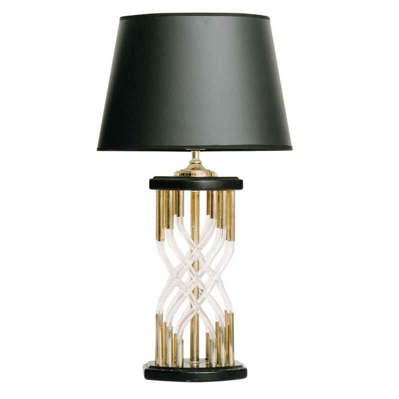 Настольная лампа Table Lamp Organic Glass Черный Латунь Настольная лампа Table Lamp Organic Glass Черный Латунь в Барнауле | Loft Concept