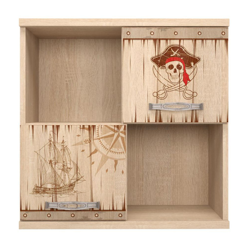 Полка Pirate Theme square Светлый дуб Полка Pirate Theme square Светлый дуб в Барнауле | Loft Concept