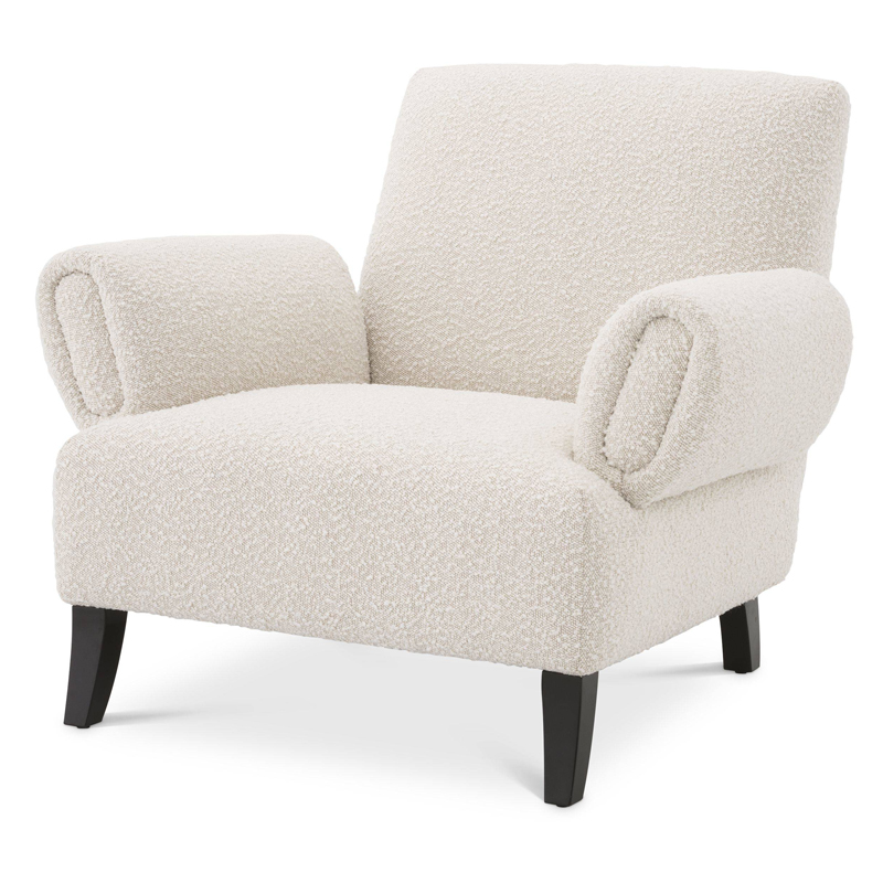 Кресло Eichholtz Chair Fausto Кремовый Черный Кресло Eichholtz Chair Fausto Кремовый Черный в Барнауле | Loft Concept
