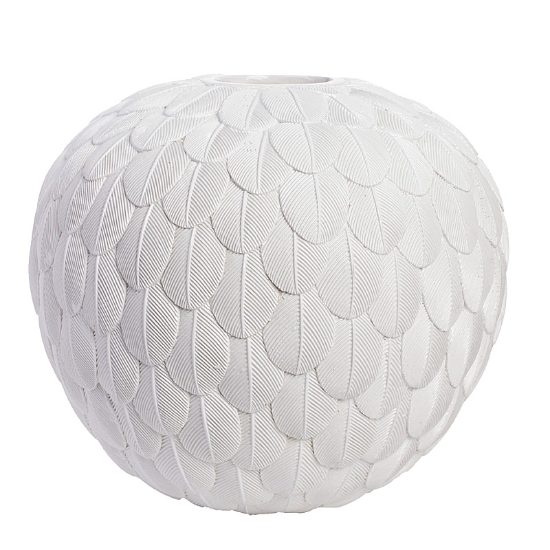 Ваза Feather Ball Белый Ваза Feather Ball Белый в Барнауле | Loft Concept