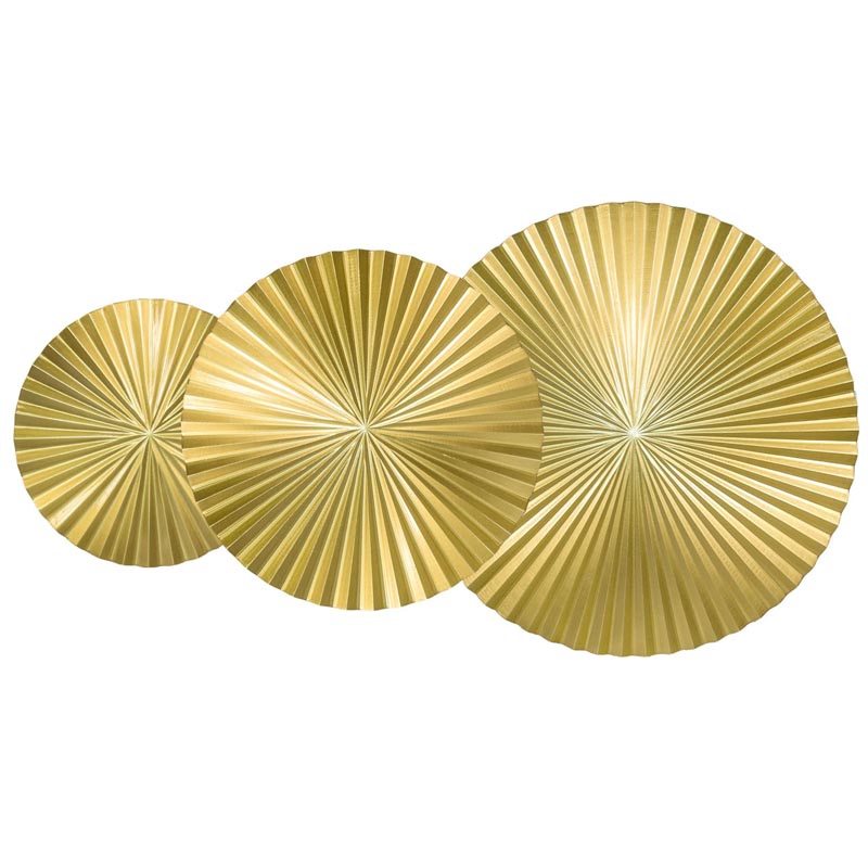 Арт-объект Apollo Gold Wall Plaque Disc 3 Золотой Арт-объект Apollo Gold Wall Plaque Disc 3 Золотой в Барнауле | Loft Concept