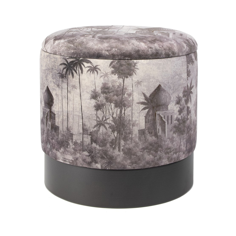 Пуф PUF Jungle Print small Мульти Черный Пуф PUF Jungle Print small Мульти Черный в Барнауле | Loft Concept