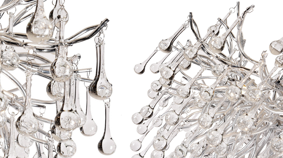 Люстра Droplet Chandelier Silver 80 Люстра Droplet Chandelier Silver 80 - Loft-Concept в Барнауле