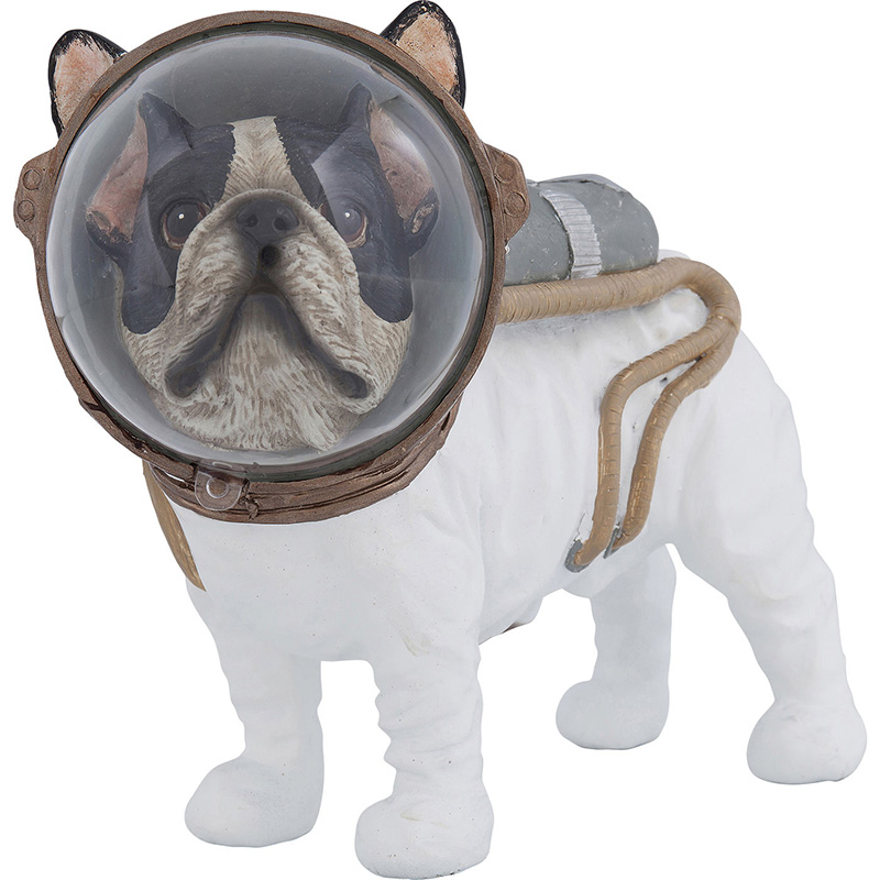 Статуэтка Space Bulldog Белый Коричневый Черный Статуэтка Space Bulldog Белый Коричневый Черный в Барнауле | Loft Concept