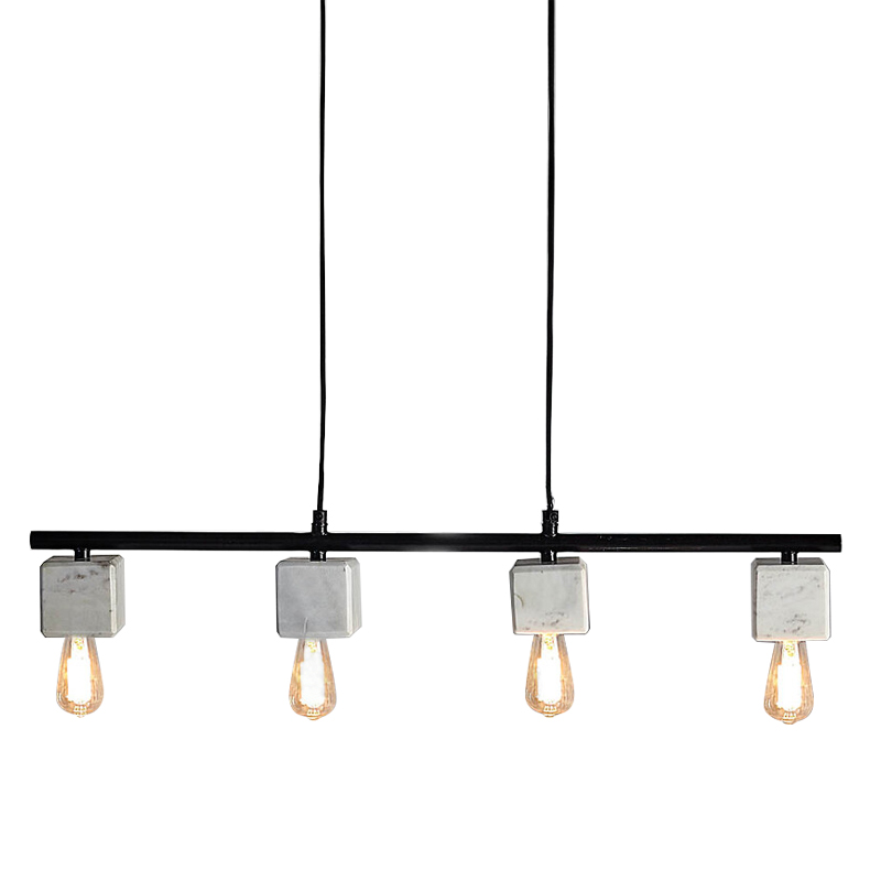 Люстра Shaw Four Marble Cubes Chandelier Белый Мрамор Bianco Черный Люстра Shaw Four Marble Cubes Chandelier Белый Мрамор Bianco Черный в Барнауле | Loft Concept