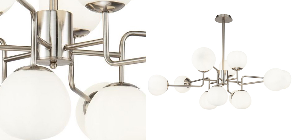 Люстра Tiepolo Ball Chandelier Nickel 12 Люстра Tiepolo Ball Chandelier Nickel 12 - Loft-Concept в Барнауле