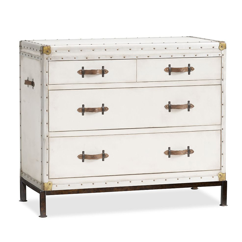 Комод в винтажном стиле Vintage Chests Белый Белый Коричневый Комод в винтажном стиле Vintage Chests Белый Белый Коричневый в Барнауле | Loft Concept