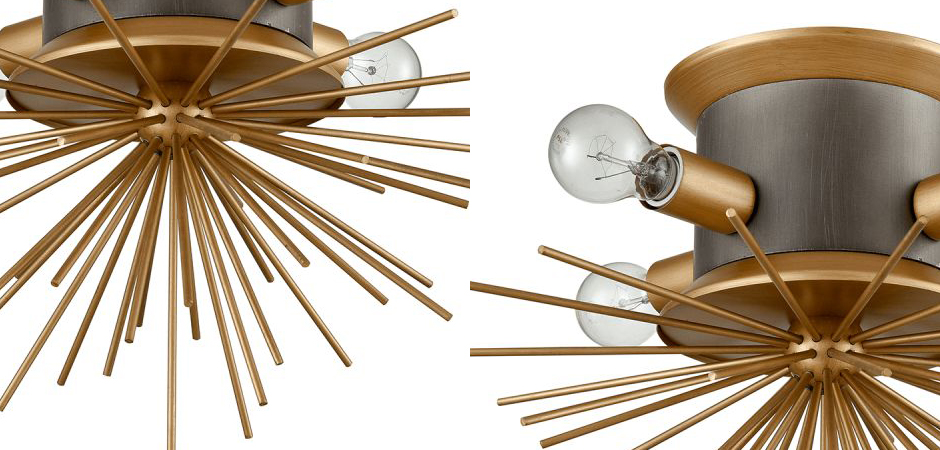 Потолочный светильник Hedgehog Brass Chandelier Потолочный светильник Hedgehog Brass Chandelier - Loft-Concept в Барнауле