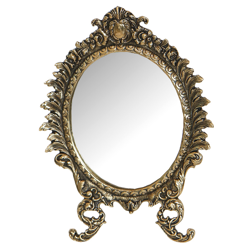 Зеркало настольное в бронзовой раме King Bronze Mirrors Бронза Зеркало настольное в бронзовой раме King Bronze Mirrors Бронза в Барнауле | Loft Concept