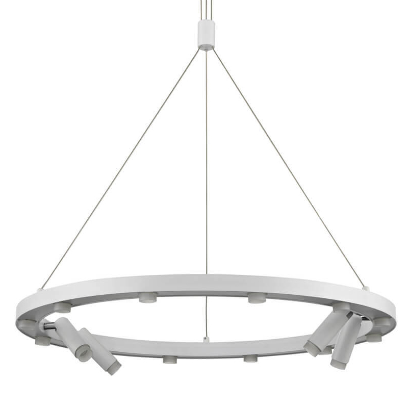 Люстра Rigor & Conciseness Lighting White Disk Белый Люстра Rigor & Conciseness Lighting White Disk Белый в Барнауле | Loft Concept