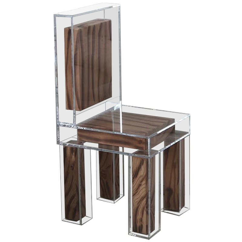Стул Transparent Wood Chair Прозрачный Коричневый Стул Transparent Wood Chair Прозрачный Коричневый в Барнауле | Loft Concept