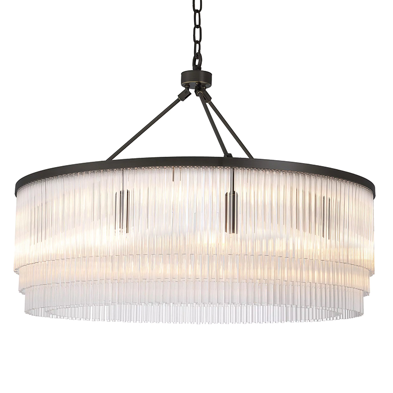 Люстра Eichholtz Chandelier Hector L Bronze Прозрачное Стекло Черный Темная бронза Люстра Eichholtz Chandelier Hector L Bronze Прозрачное Стекло Черный Темная бронза в Барнауле | Loft Concept