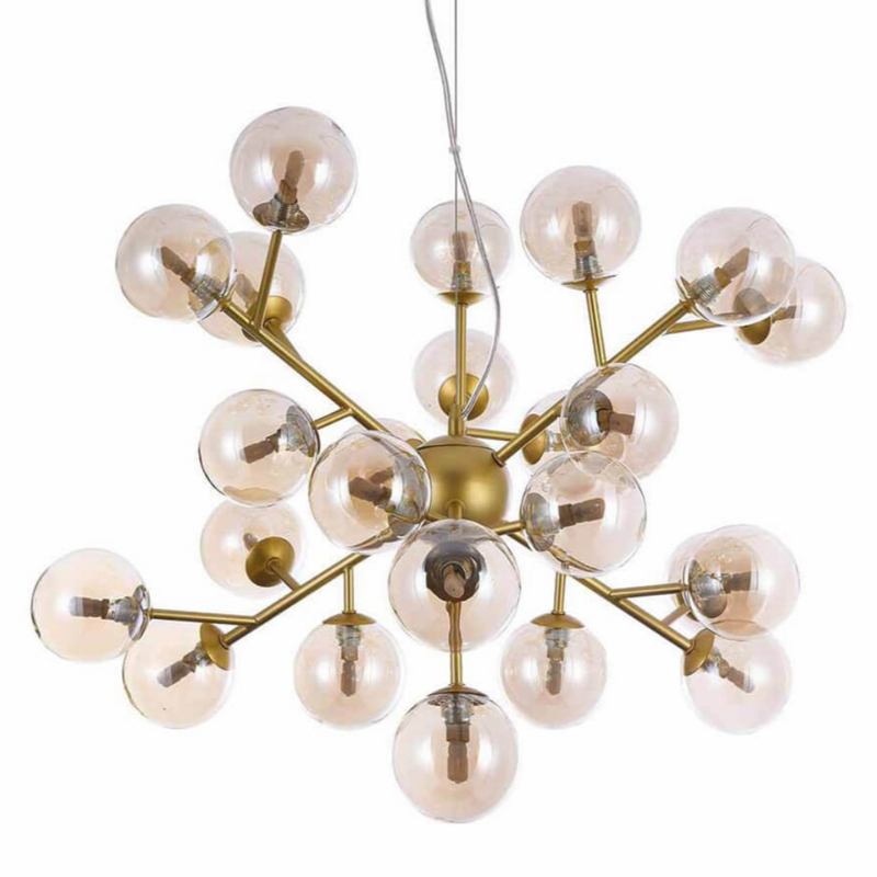 Люстра Berries Chandelier Amber 65 матовое золото Янтарь (Amber) Люстра Berries Chandelier Amber 65 матовое золото Янтарь (Amber) в Барнауле | Loft Concept