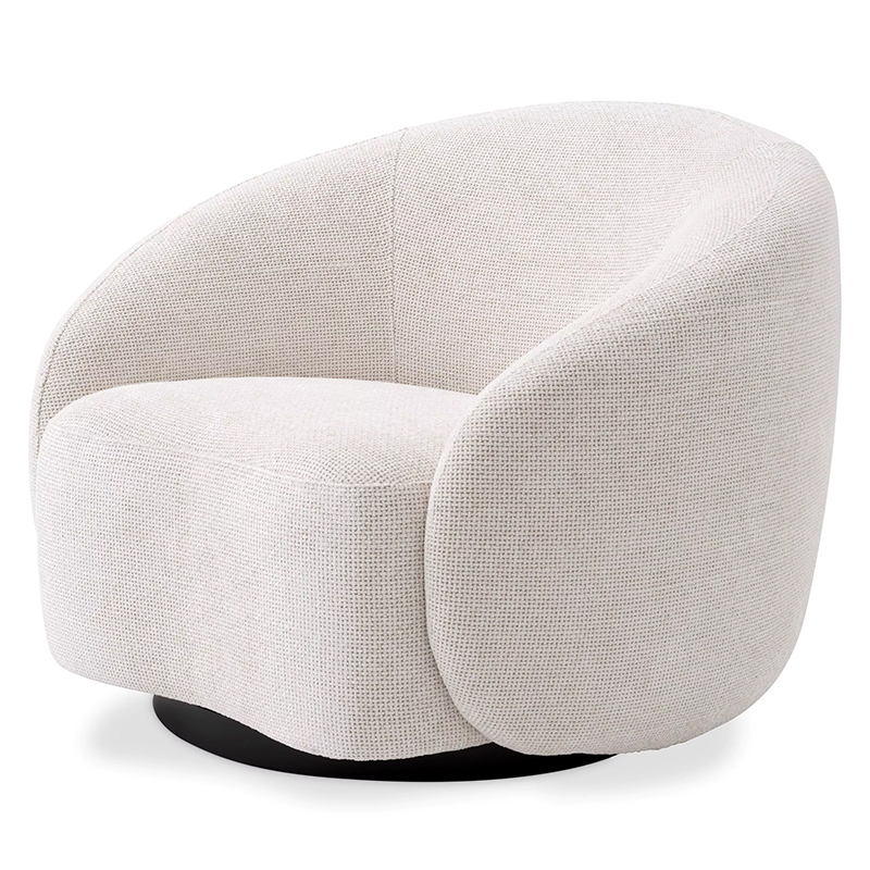 Кресло Eichholtz Swivel Chair Amore Молочный Черный Молочный Черный Кресло Eichholtz Swivel Chair Amore Молочный Черный Молочный Черный в Барнауле | Loft Concept