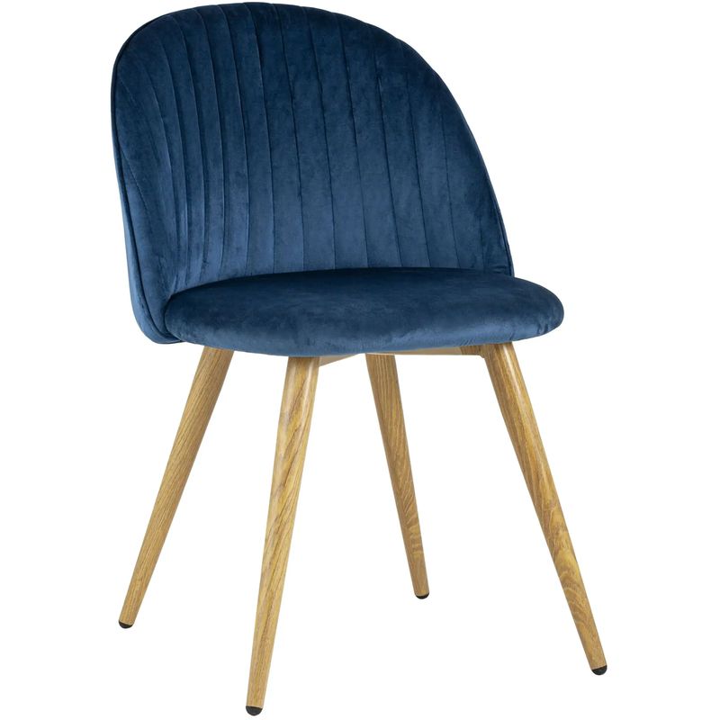 Стул Miruna Chair Синий Велюр Синий Древесина Стул Miruna Chair Синий Велюр Синий Древесина в Барнауле | Loft Concept