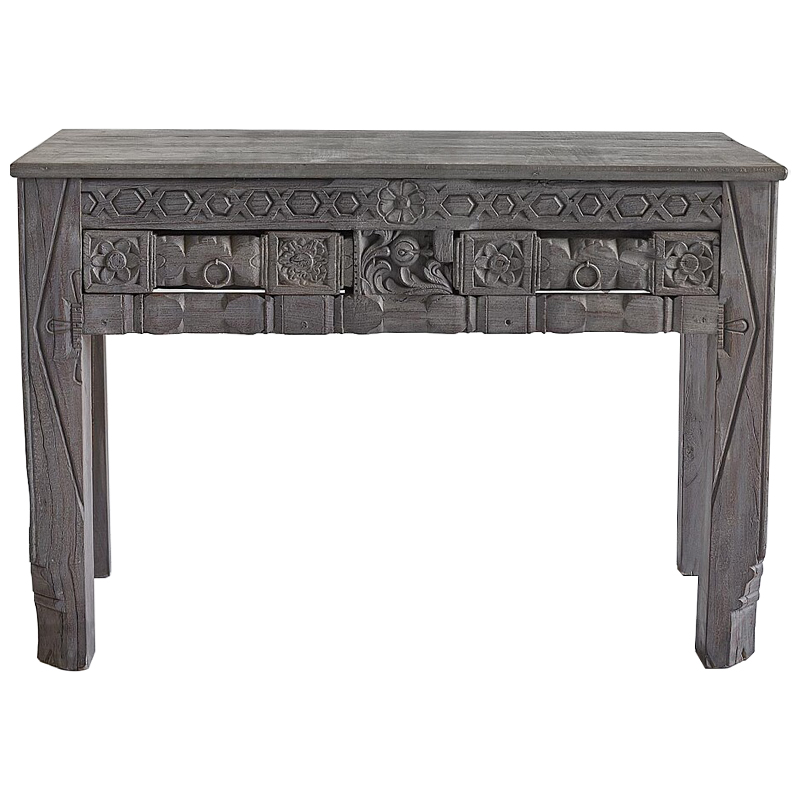 Консоль Sadhika Grey Mango Console Серый Консоль Sadhika Grey Mango Console Серый в Барнауле | Loft Concept