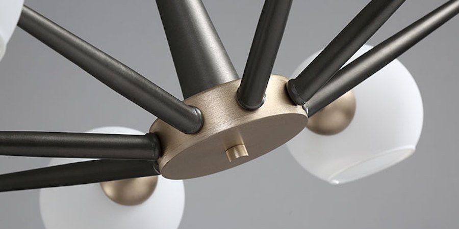 Люстра Thalia chandelier White glass - фото №1