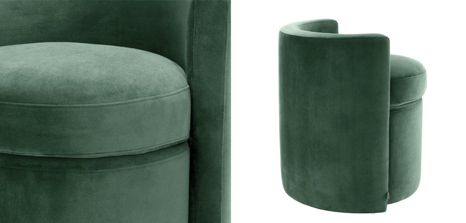 Кресло Eichholtz Stool Arcadia dark green Кресло Eichholtz Stool Arcadia dark green - Loft-Concept в Барнауле