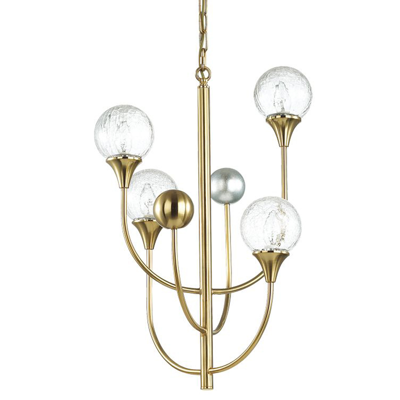 Люстра Benniga Chandelier 4 Золотой Прозрачный (Transparent) Люстра Benniga Chandelier 4 Золотой Прозрачный (Transparent) в Барнауле | Loft Concept