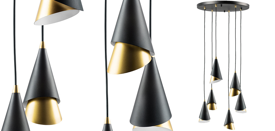 Люстра Lucio Black and Gold 6 Люстра Lucio Black and Gold 6 - Loft-Concept в Барнауле