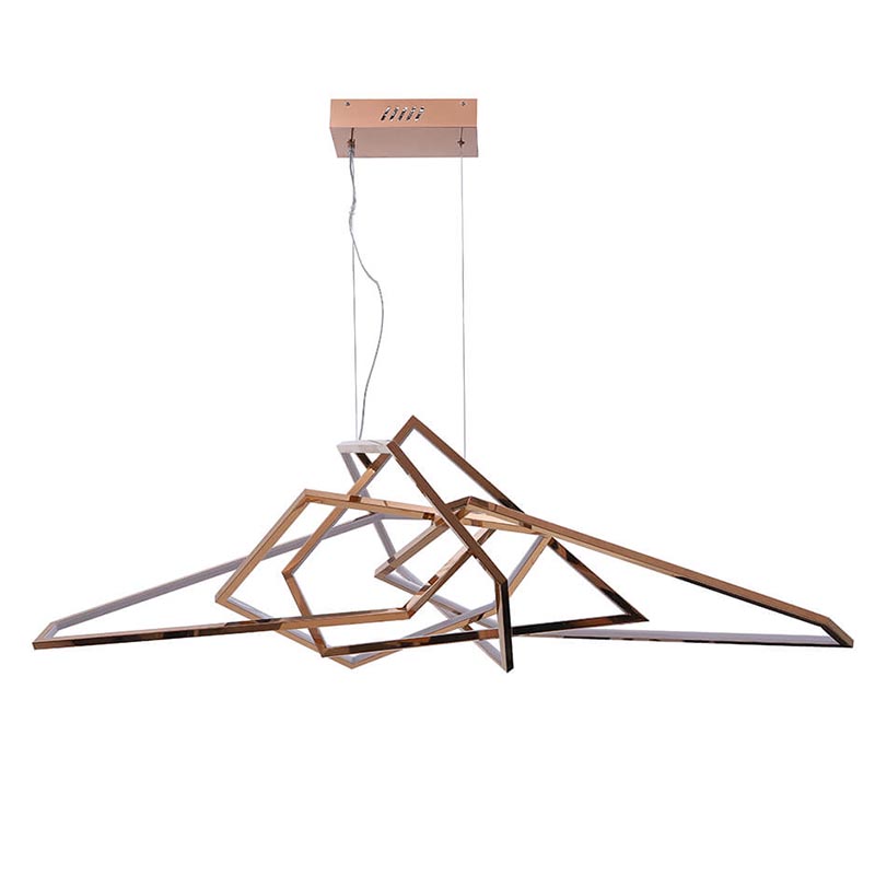 Люстра Geometric Plexus Gold Chandelier Золотой Люстра Geometric Plexus Gold Chandelier Золотой в Барнауле | Loft Concept