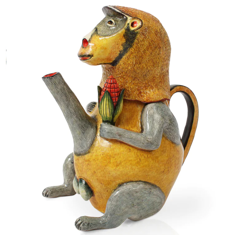 Кувшин Обезьяна с Кукурузой Monkey Teapot Желтый Кувшин Обезьяна с Кукурузой Monkey Teapot Желтый в Барнауле | Loft Concept