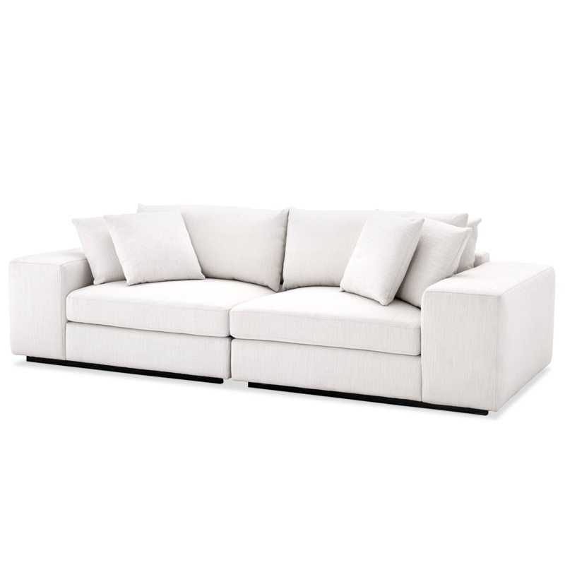 Диван Eichholtz Sofa Vista Grande white Белый Черный Диван Eichholtz Sofa Vista Grande white Белый Черный в Барнауле | Loft Concept