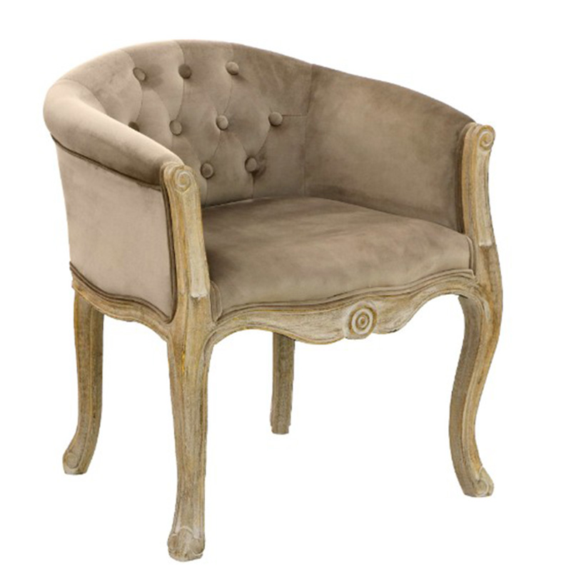 Кресло French Provence Armchair Roderic beige Бежевый Кресло French Provence Armchair Roderic beige Бежевый в Барнауле | Loft Concept
