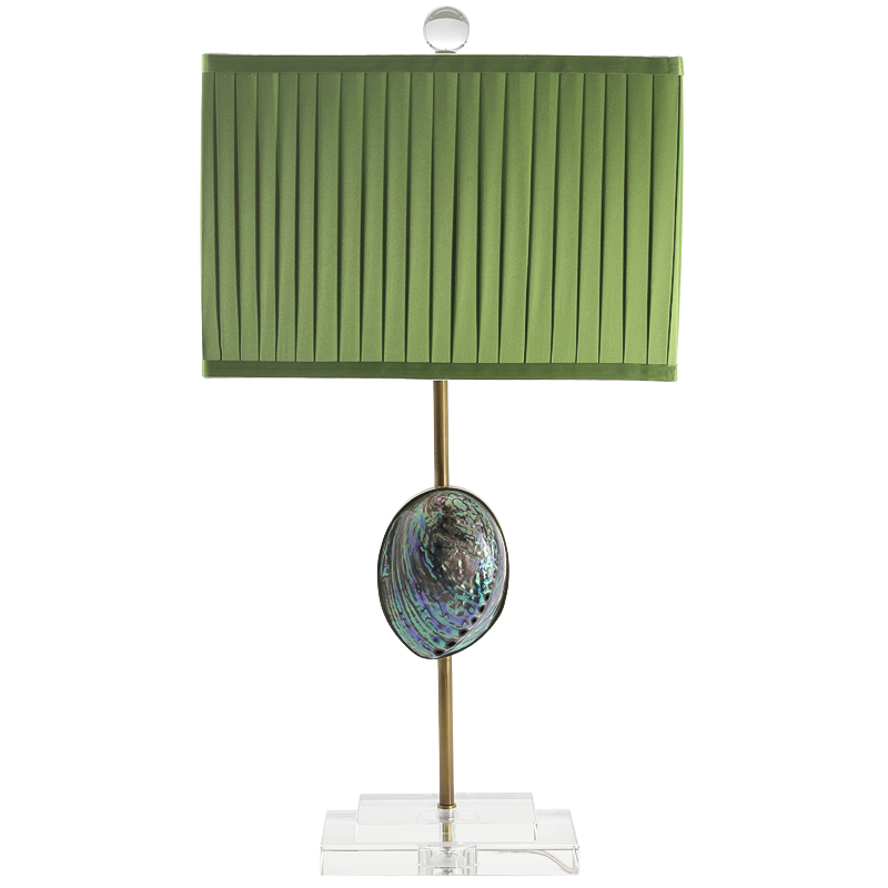 Настольная лампа с абажуром Green Semiprecious Stone Table Lamp Зеленый Прозрачное Стекло Латунь Перламутровый Настольная лампа с абажуром Green Semiprecious Stone Table Lamp Зеленый Прозрачное Стекло Латунь Перламутровый в Барнауле | Loft Concept