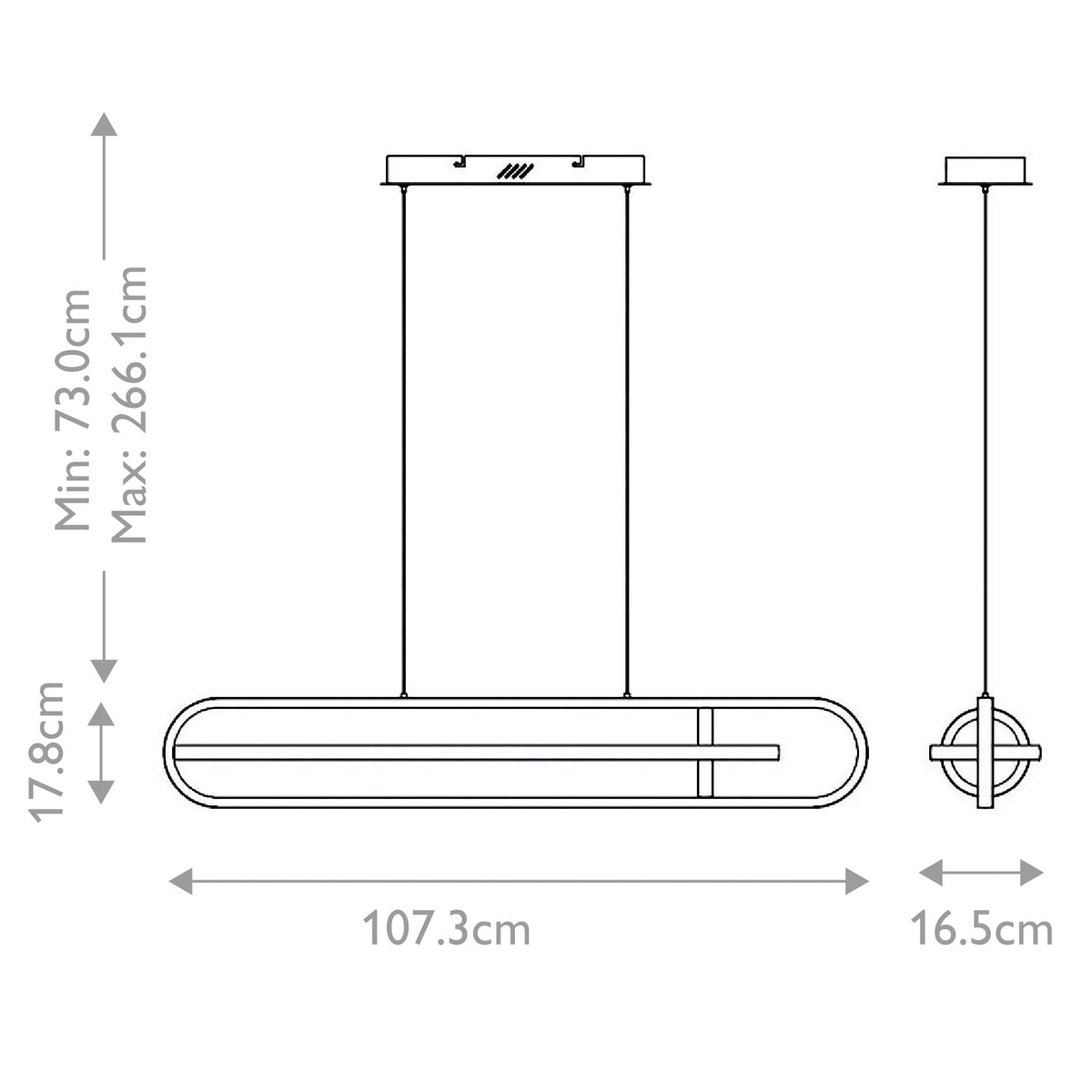 Подвесной светильник с вытянутой овальной формой Eurofase в Барнауле