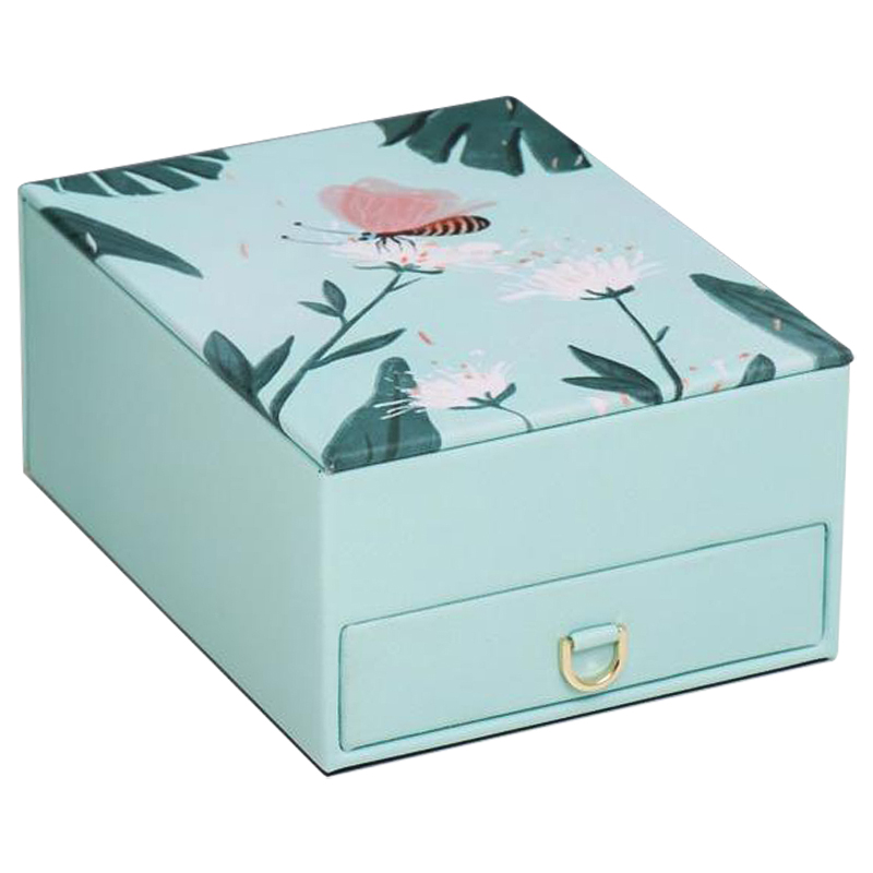 Шкатулка Butterfly And Flowers Box Мятный Зеленый Шкатулка Butterfly And Flowers Box Мятный Зеленый в Барнауле | Loft Concept