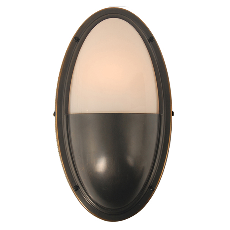 Бра Benita Loft Sconce black Черный Белое матовое стекло Бра Benita Loft Sconce black Черный Белое матовое стекло в Барнауле | Loft Concept