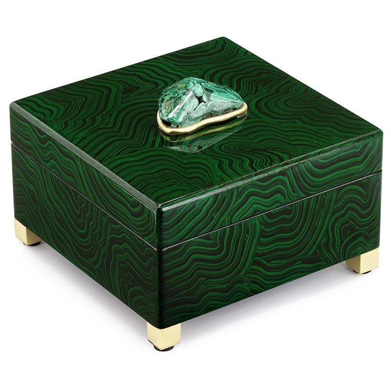Шкатулка BOX MALAKRIZIA Малахит (зеленый) Шкатулка BOX MALAKRIZIA Малахит (зеленый) в Барнауле | Loft Concept
